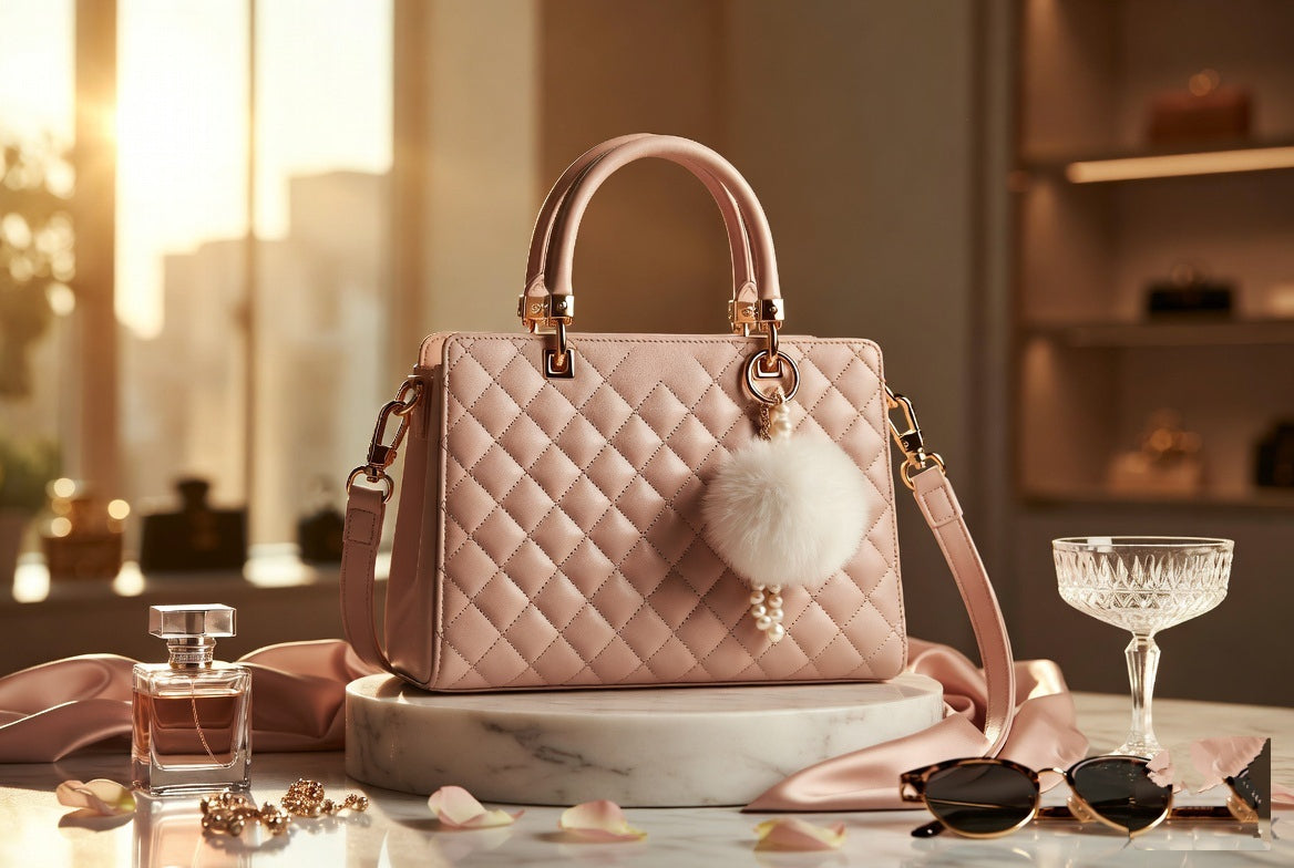 Verity™ Luxe Quilted Satchel Handbag – Elegant Crossbody & Top Handle Purse for Women